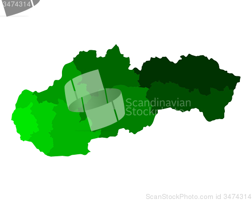 Image of Map of Slovakia