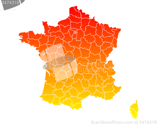 Image of Map of France