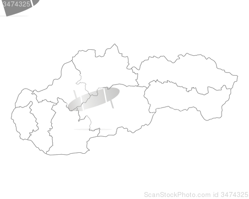 Image of Map of Slovakia