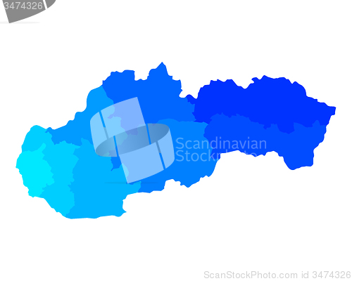 Image of Map of Slovakia