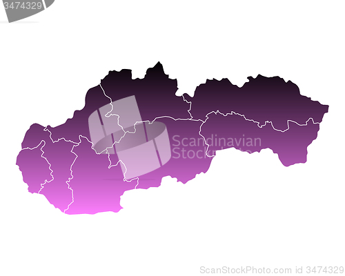 Image of Map of Slovakia