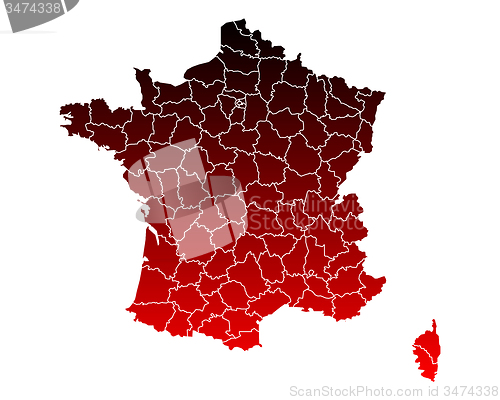 Image of Map of France