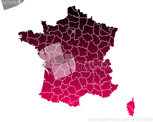 Image of Map of France