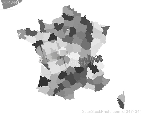 Image of Map of France