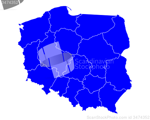 Image of Map of Poland