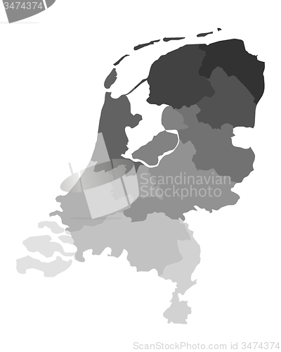 Image of Map of the Netherlands