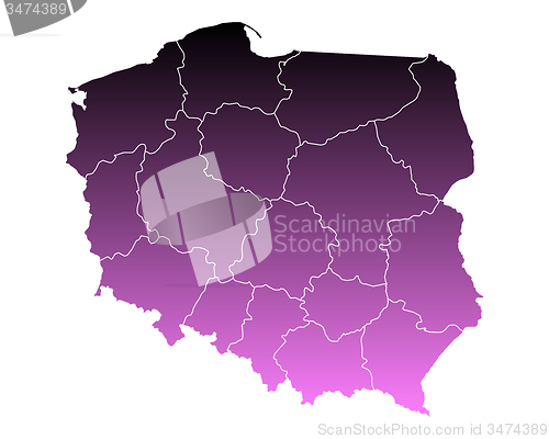 Image of Map of Poland