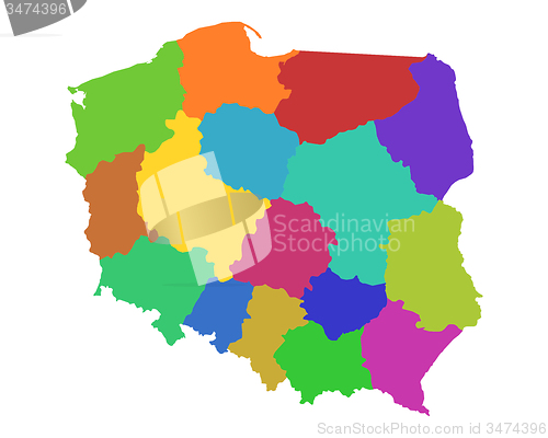 Image of Map of Poland