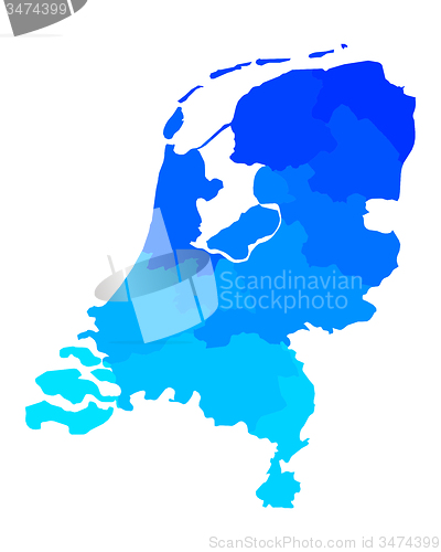 Image of Map of the Netherlands