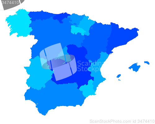 Image of Map of Spain