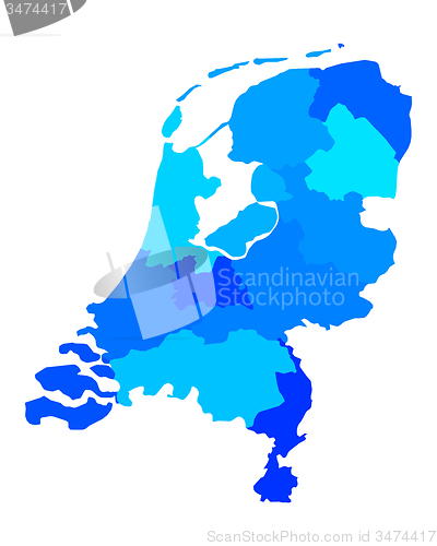 Image of Map of the Netherlands