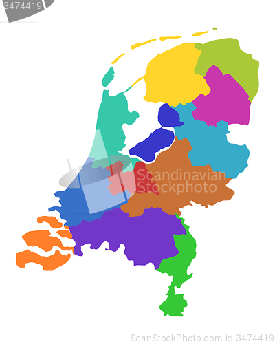 Image of Map of the Netherlands