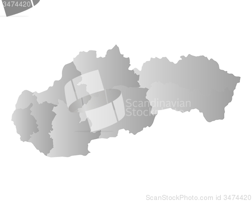 Image of Map of Slovakia