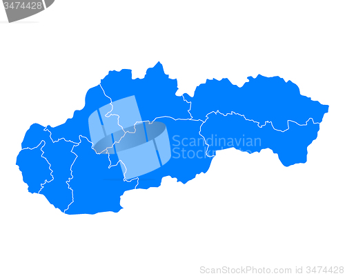 Image of Map of Slovakia