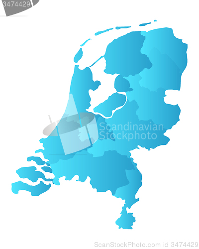 Image of Map of the Netherlands