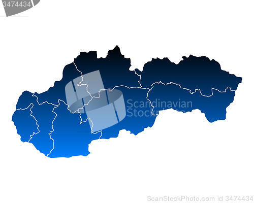 Image of Map of Slovakia