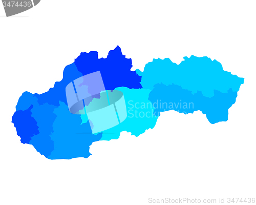 Image of Map of Slovakia