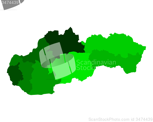 Image of Map of Slovakia