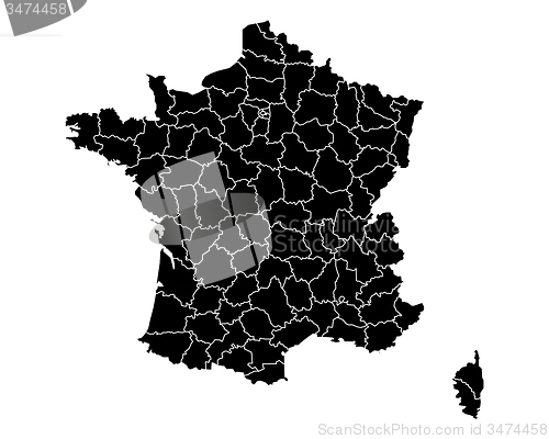 Image of Map of France