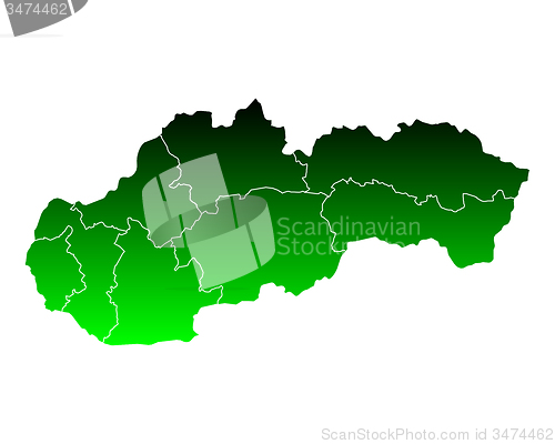 Image of Map of Slovakia