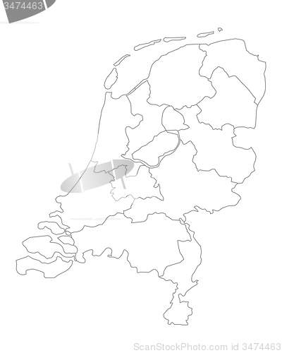 Image of Map of the Netherlands