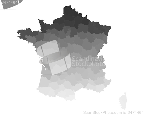 Image of Map of France