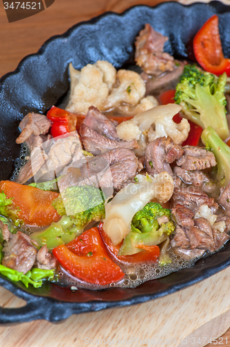 Image of meat with vegetables