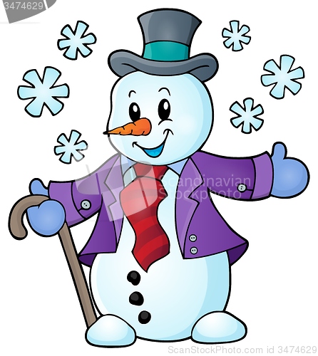 Image of Winter snowman topic image 1