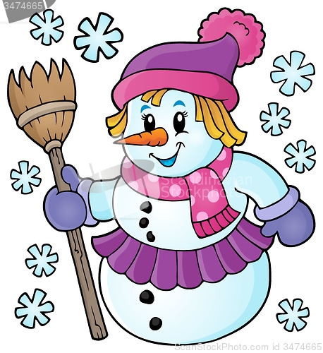 Image of Winter snowwoman topic image 1