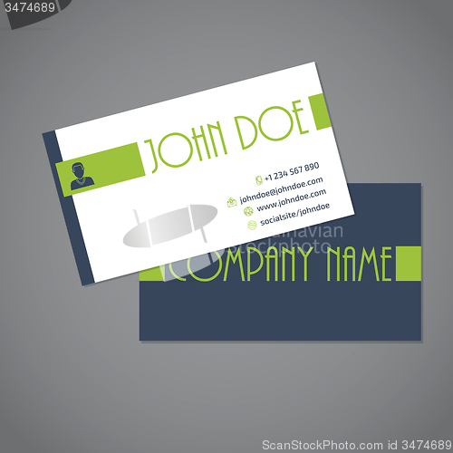 Image of Simplistic two sided business card