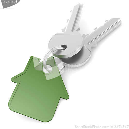 Image of Green house key