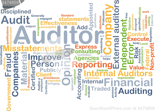 Image of Auditor background concept