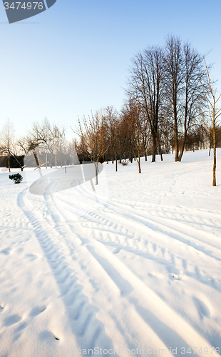 Image of the winter road  