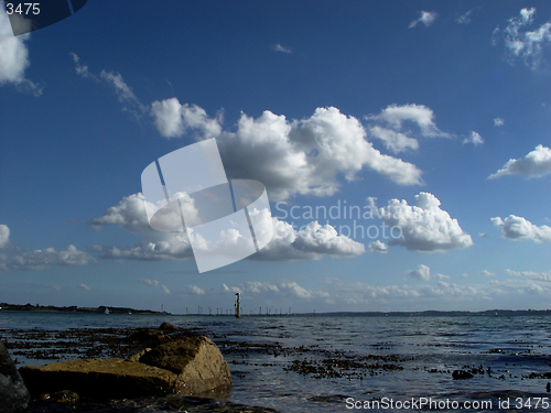 Image of clouds over the fjord