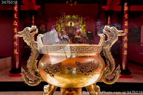 Image of detail of shrine in Pagoda Ekayana