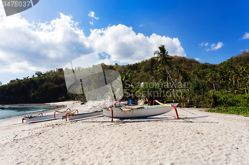 Image of famous Crystal beach at Nusa Penida island