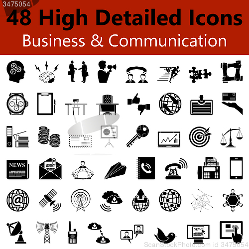 Image of Business and Communication  Smooth Icons