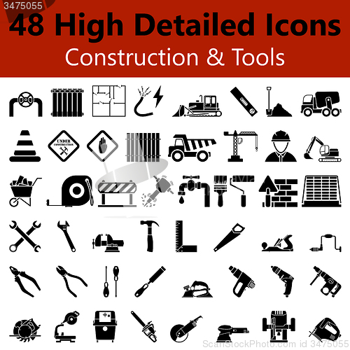 Image of Construction and Tools Smooth Icons