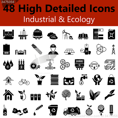 Image of Industrial and Ecology Smooth Icons
