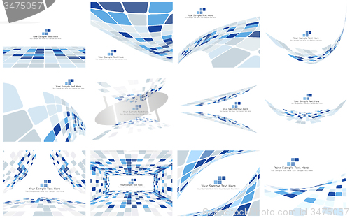Image of Set of Checkered Backgrounds