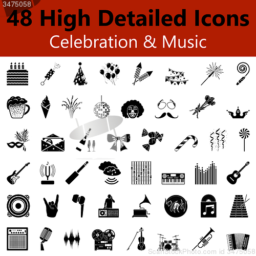 Image of  Celebration and Music Smooth Icons