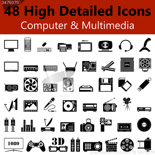 Image of  Computer and Multimedia Smooth Icons