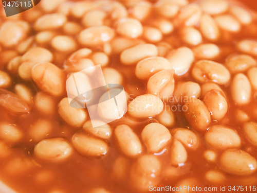 Image of Retro looking Baked beans