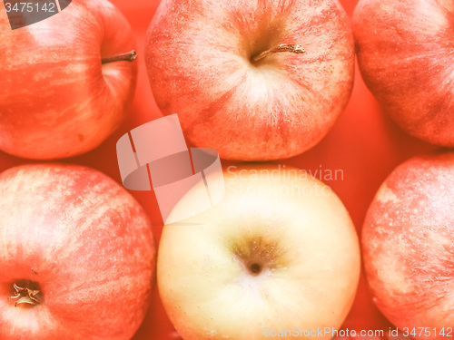 Image of Retro looking Red Apple