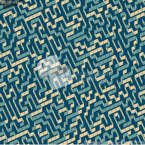Image of Maze. Vector Illustration Of Labyrinth. 