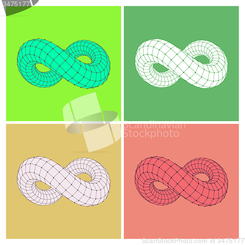 Image of Infinity symbol. Can be used as design element, emblem, icon. 