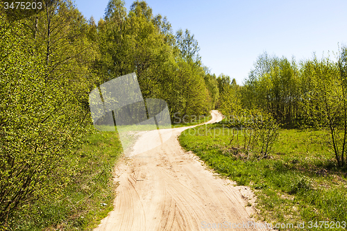 Image of the small road  