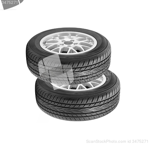 Image of Wheel isolated on white background