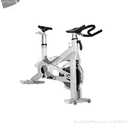 Image of Stationary bike at the gym
