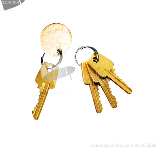 Image of keys on a white background